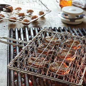 NIB Pampered Chef Meatball and Slider Grill Basket
